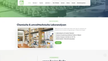 Vorschaubild für Relaunch des Firmenauftritts der Firma Analytik-Team GmbH