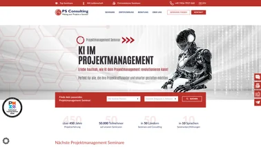Vorschaubild für Langfristige Betreuung und Weiterentwicklung der PS Consulting Website